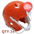 Helmets, Blank Mini Helmets: Bulk Mini Speed Football Helmet SHELL Orange Qty 24