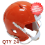 Bulk Mini Speed Football Helmet SHELL Orange Qty 24