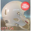 Helmets, Blank Mini Helmets: Bulk Mini Speed Football Helmet SHELL White Qty 24