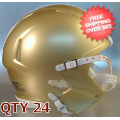 Bulk Mini Speed Football Helmet SHELL South Bend Gold Qty 24