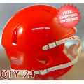 Bulk Mini Speed Football Helmet SHELL KC Red Qty 24