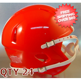 Bulk Mini Speed Football Helmet SHELL KC Red Qty 24