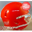 Bulk Mini Speed Football Helmet SHELL KC Red Qty 24