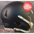 Helmets, Blank Mini Helmets: Bulk Mini Speed Football Helmet SHELL <B>Matte</B> Navy Blue Qty 24