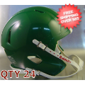 Helmets, Blank Mini Helmets: Bulk Mini Speed Football Helmet SHELL Kelly Green Qty 24