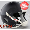 Helmets, Blank Mini Helmets: Bulk Mini Speed Football Helmet SHELL Navy Metallic Qty 24