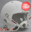 Bulk Mini Speed Football Helmet SHELL <B>Matte</B> White Qty 24