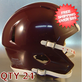 Bulk Mini Speed Football Helmet SHELL Maroon Qty 24