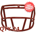 Helmets, Blank Mini Helmets: Bulk Mini Speed Z2BD Facemask Scarlet Qty 24