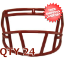 Bulk Mini Speed Z2BD Facemask Scarlet Qty 24