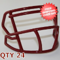 Helmets, Blank Mini Helmets: Bulk Mini Speed Z2BD Facemask Cardinal Qty 24