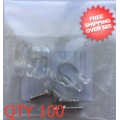 Helmets, Blank Mini Helmets: Bulk Mini Speed Clips and Screws Set (4 each) Qty 100 Sets