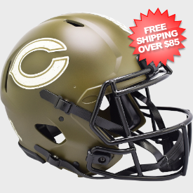 Chicago Bears Speed Football Helmet <B>SALUTE TO SERVICE SALE</B>