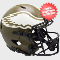 Helmets, Full Size Helmet: Philadelphia Eagles Speed Football <B>SALUTE TO SERVICE</B>