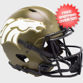Helmets, Full Size Helmet: Denver Broncos Speed Football Helmet <B>SALUTE TO SERVICE SALE</B>