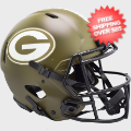 Helmets, Full Size Helmet: Green Bay Packers Speed Football Helmet <B>SALUTE TO SERVICE</B>