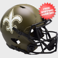 Helmets, Full Size Helmet: New Orleans Saints Speed Football Helmet <B>SALUTE TO SERVICE SALE</B>