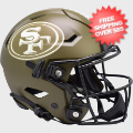Helmets, Full Size Helmet: San Francisco 49ers SpeedFlex Football Helmet <B>SALUTE TO SERVICE SALE</B>