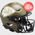 Helmets, Full Size Helmet: Kansas City Chiefs SpeedFlex Football Helmet <B>SALUTE TO SERVICE</B>