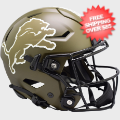 Helmets, Full Size Helmet: Detroit Lions SpeedFlex Football Helmet <B>SALUTE TO SERVICE SALE</B>