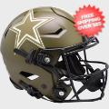 Helmets, Full Size Helmet: Dallas Cowboys SpeedFlex Football Helmet <B>SALUTE TO SERVICE</B>