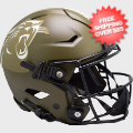 Helmets, Full Size Helmet: Carolina Panthers SpeedFlex Football Helmet <B>SALUTE TO SERVICE</B>