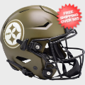 Helmets, Full Size Helmet: Pittsburgh Steelers SpeedFlex Football Helmet <B>SALUTE TO SERVICE</B>