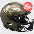 Helmets, Full Size Helmet: Baltimore Ravens SpeedFlex Football Helmet <B>SALUTE TO SERVICE</B>
