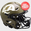 Helmets, Full Size Helmet: Los Angeles Rams SpeedFlex Football Helmet <B>SALUTE TO SERVICE SALE</B>