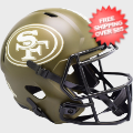 Helmets, Full Size Helmet: San Francisco 49ers Speed Replica Football Helmet <B>SALUTE TO SERVICE</B>