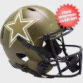 Helmets, Full Size Helmet: Dallas Cowboys Speed Replica Football Helmet <B>SALUTE TO SERVICE</B>