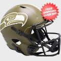 Helmets, Full Size Helmet: Seattle Seahawks Speed Replica Football Helmet <B>SALUTE TO SERVICE</B>