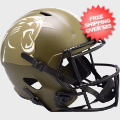 Helmets, Full Size Helmet: Carolina Panthers Speed Replica Football Helmet <B>SALUTE TO SERVICE SALE</...