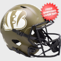 Helmets, Full Size Helmet: Cincinnati Bengals Speed Replica Football Helmet <B>SALUTE TO SERVICE</B>