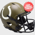 Helmets, Full Size Helmet: Indianapolis Colts Speed Replica Football Helmet <B>SALUTE TO SERVICE SALE<...