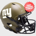 Helmets, Full Size Helmet: New York Giants Speed Replica Football Helmet <B>SALUTE TO SERVICE</B>