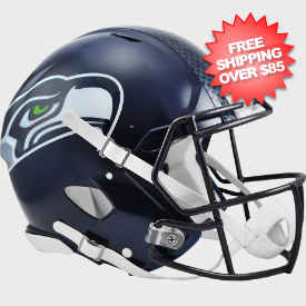 Seattle Seahawks Speed Football Helmet <B>Matte Navy SALE</B>