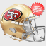 San Francisco 49ers Speed Football Helmet