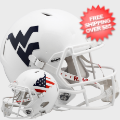 Helmets, Full Size Helmet: West Virginia Mountaineers Speed Football Helmet <i>Stars and Stripes</i>