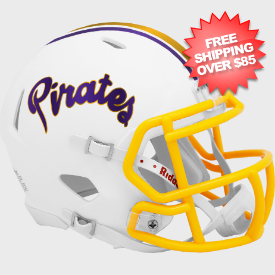 East Carolina Pirates NCAA Mini Speed Football Helmet <B>Matte White</B>