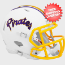 East Carolina Pirates NCAA Mini Speed Football Helmet <B>Matte White</B>