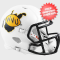 Helmets, Mini Helmets: West Virginia Mountaineers NCAA Mini Speed Football Helmet <i>2013 Season</...