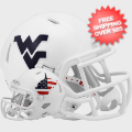 Helmets, Mini Helmets: West Virginia Mountaineers NCAA Mini Speed Football Helmet <i>Stars and Str...