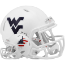 West Virginia Mountaineers NCAA Mini Speed Football Helmet <i>Stars and Stripes</i>