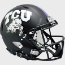 TCU Horned Frogs Speed Football Helmet <B>Matte Black</B>