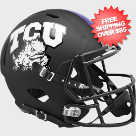 TCU Horned Frogs Speed Replica Football Helmet <B>Matte Black SALE</B>