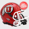Helmets, Mini Helmets: Utah Utes NCAA Mini Speed Football Helmet <i>Radiant Red</i>