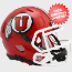 Utah Utes NCAA Mini Speed Football Helmet <i>Radiant Red</i>