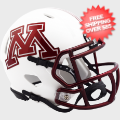 Helmets, Mini Helmets: Minnesota Golden Gophers NCAA Mini Speed Football Helmet <B>Chrome Decal</B...
