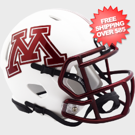 Minnesota Golden Gophers NCAA Mini Speed Football Helmet <B>Chrome Decal</B>